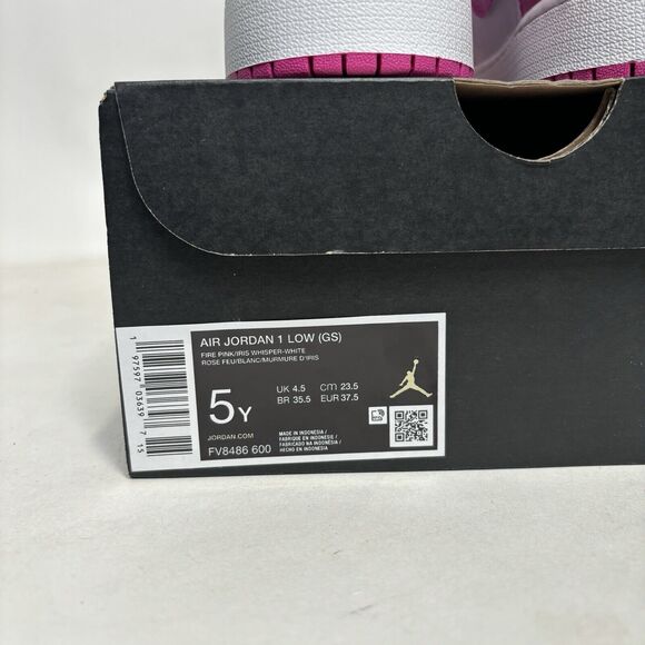Nike Shoes Air Jordan 1 Retro Low GS “Fire Pink/Barbie” 2024 - Picture 5 of 6